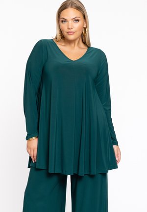 Langærmet T-shirt - dark green