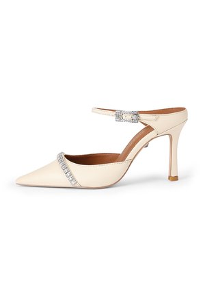 STRASS POINT - Muiltjes met hak - cream