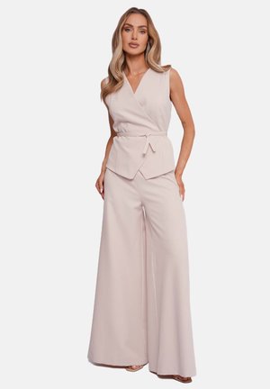 SET - Trousers - beżowy