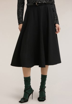 MIDI - Jupe trapèze - nero