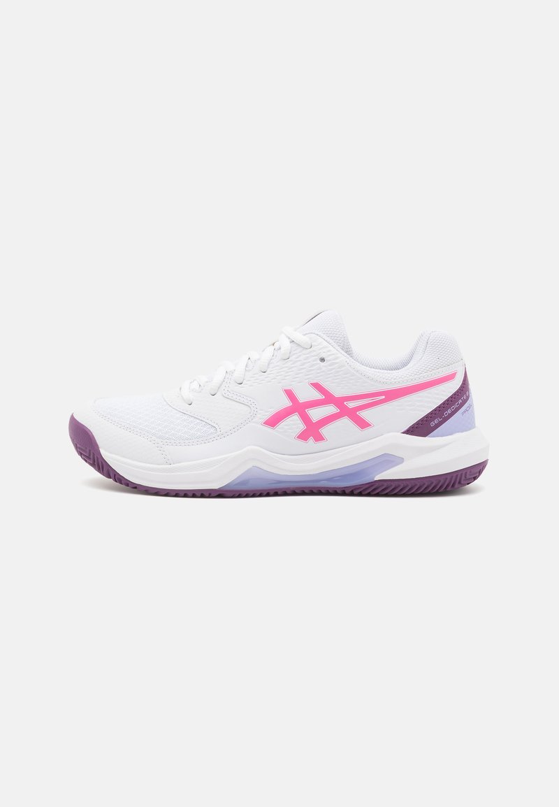 ASICS GEL DEDICATE 8 - Sapatos de padel - white/dragon fruit