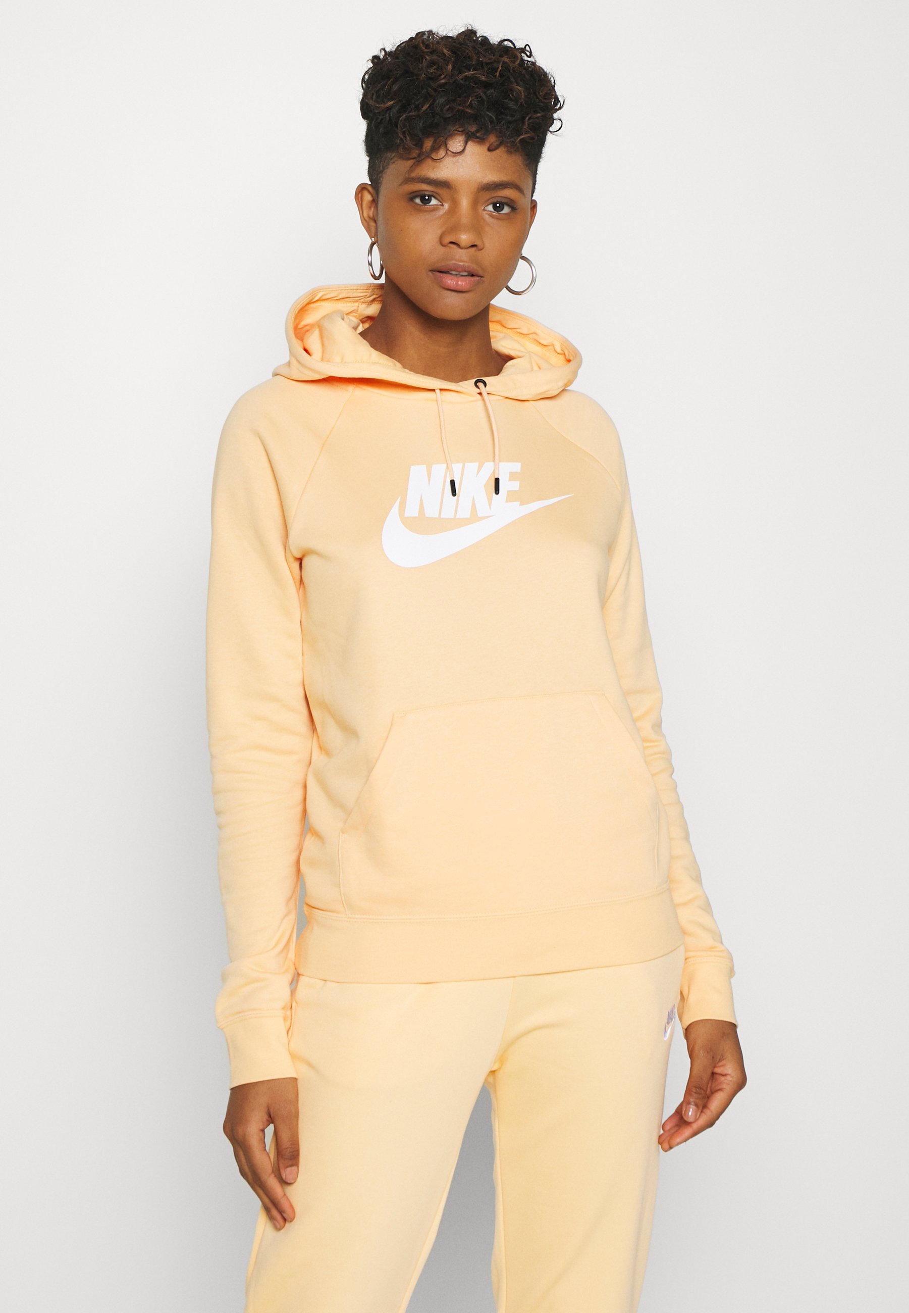 Nike Sportswear Hoodie Sweat A Capuche Orange Chalk White Orange Zalando Fr