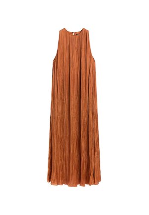 Massimo Dutti, FLOWING SNAKESKIN PRINT DRESS 06650400 - Vestito lungo - orange