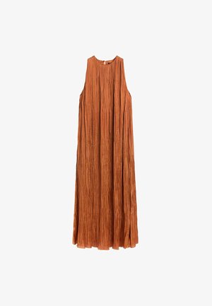 Massimo Dutti, FLOWING SNAKESKIN PRINT DRESS 06650400 - Vestito lungo - orange