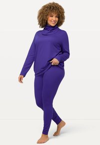 Ulla Popken FUNKTIONS SCHNELLTROCKNEND ELASTIKBUND - Leggings - purple