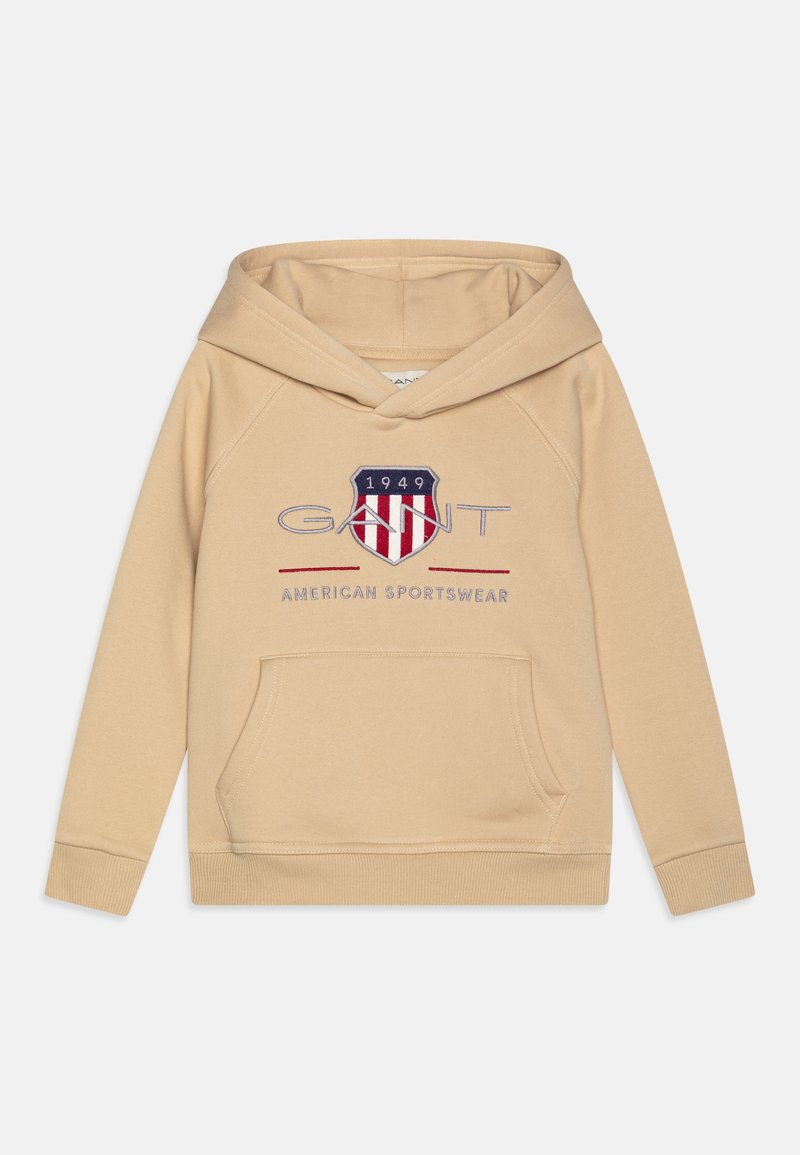 GANT ARCHIVE SHIELD HOODIE UNISEX - Felpa con cappuccio - dry sand
