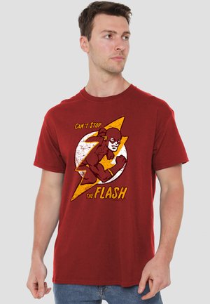 Cotton Soul, DC FLASH FLASH BOLT - T-Shirt print - red