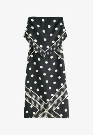 Next, REGULAR FIT - BANDEAU SCARF DETAIL MIDI DRESS . - Freizeitkleid - monochrome polka dot