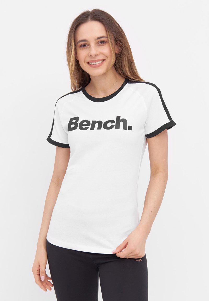 Bench ANNORA Tshirts print white black stone/hvid Zalando.dk