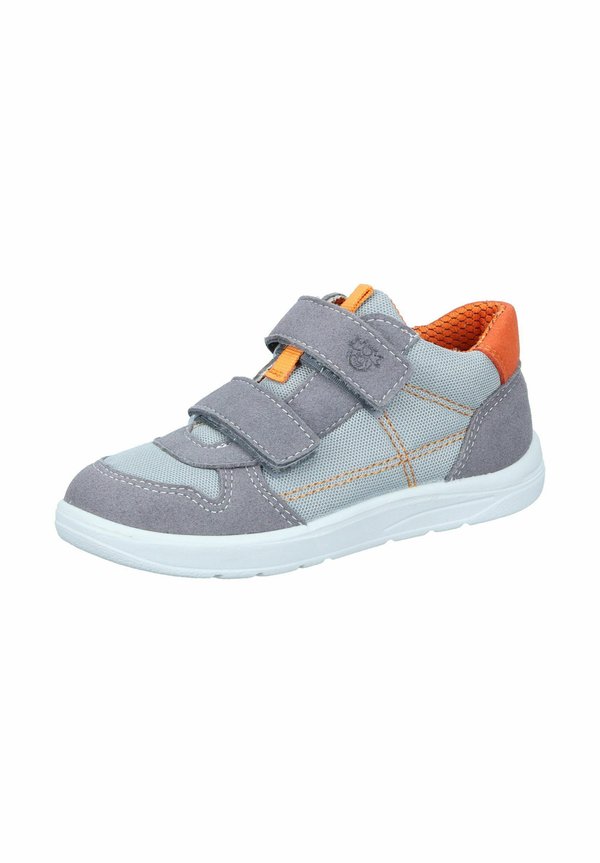 Lauflernschuh – hellgrau graphit orange