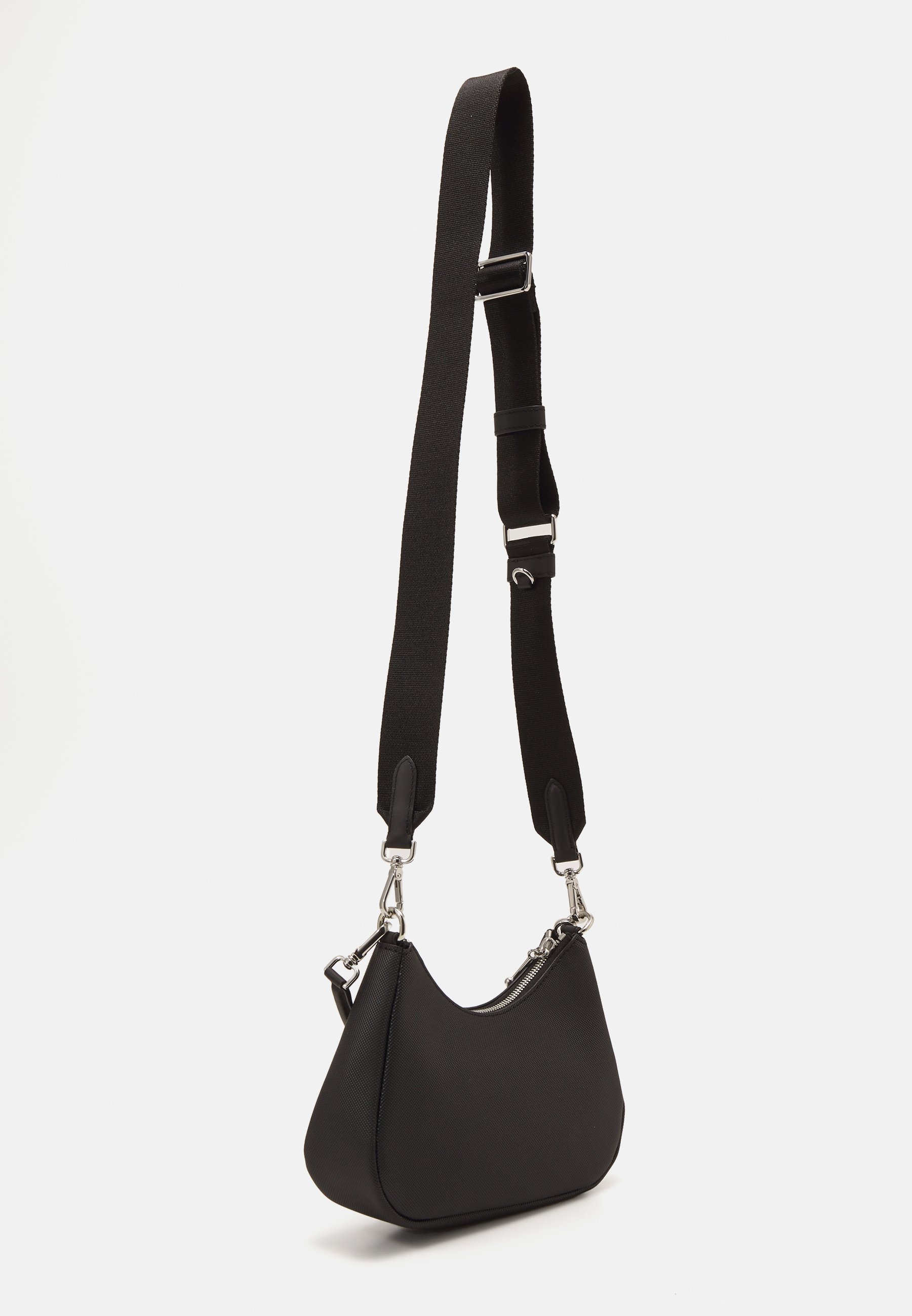 ★LACOSTE★ Women's Anna Hobo Crossbody Bag Black NF4642A55G LACOSTE Anna Vertical Shopping Bag Noir Farine | Buy bags