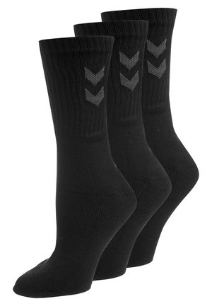 BASIC 3 PACK - Sports socks - black