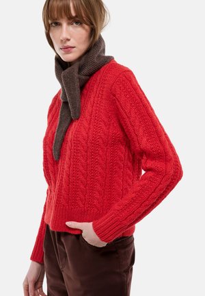 MANCHES LONGUES À TORSADES - Pullover - feu