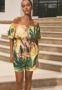 Next OFF SHOULDER  REGULAR FIT - Overall / Jumpsuit - coral aqua
