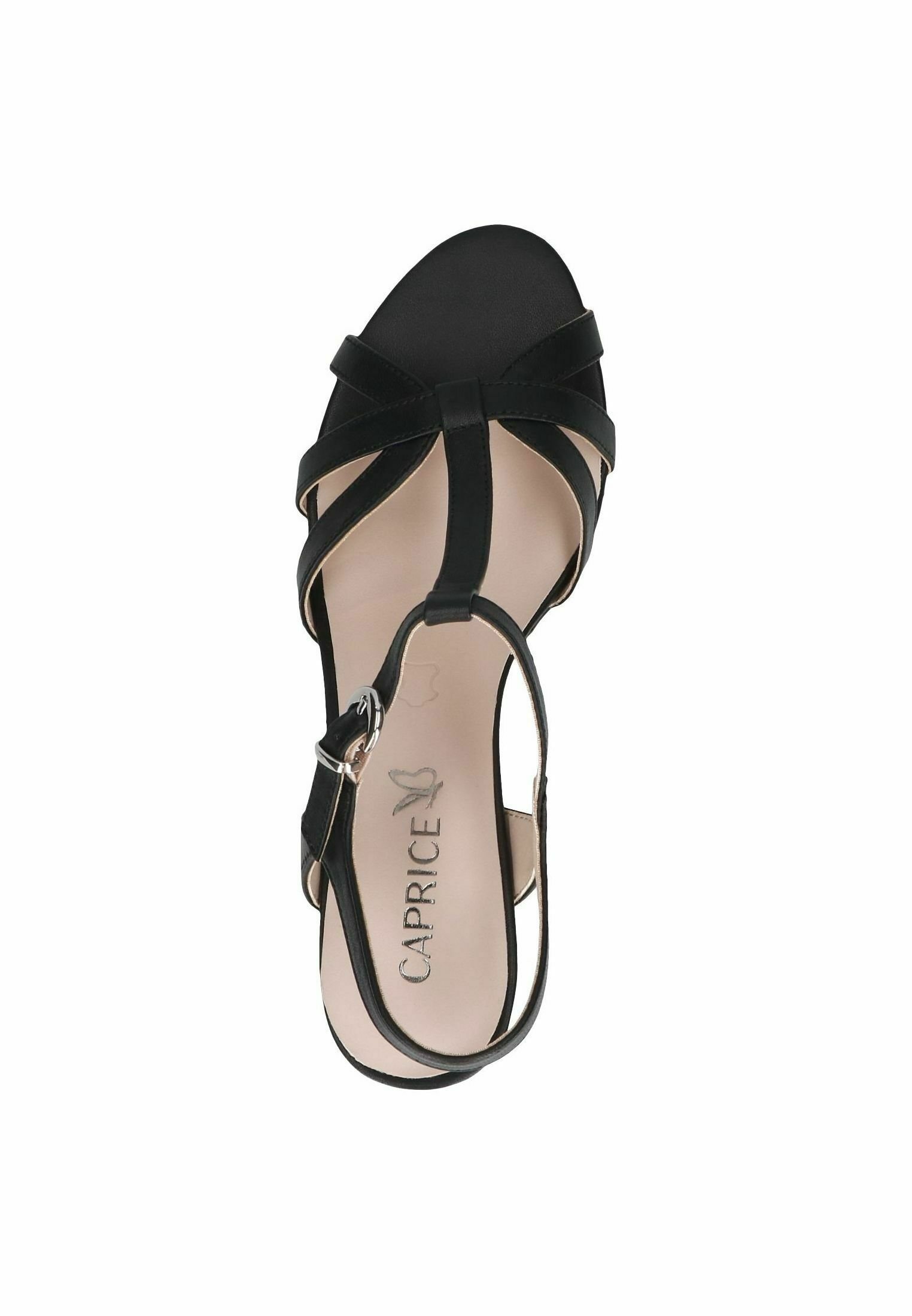 Caprice Sandale cu toc - black nappa/negru - Zalando.ro