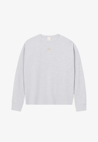 SCRIPT WAFFLE - Hosszú ujjú felső - mid grey heather