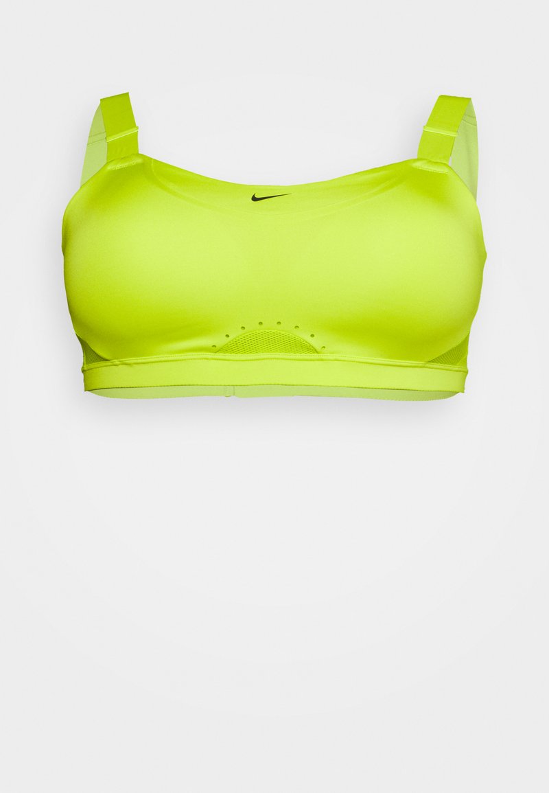 Nike Performance ALPHA BRA - Sutiã desportivo de alto suporte - atomic green/barely volt/black