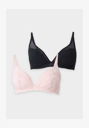 DORINA, LINCOLN 2 PACK - Σουτιέν με μπανέλα - pink/black