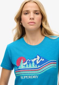 Superdry & Co T-shirt imprimé - azure teal