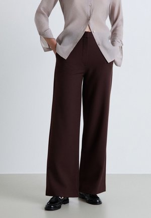 Calliope PANTALONE LUNGO TINTA UNITA - Pantalon classique - cioccolato scuro
