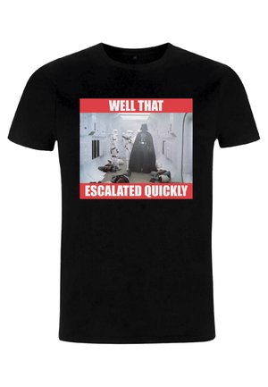 STAR WARS: CLASSIC ESCALATED QUICKLY UNISEX - T-shirt print - black