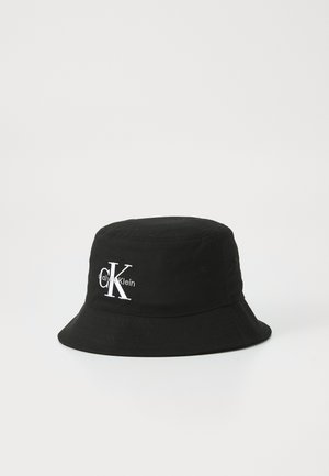 MONOLOGO EMBROIDERY BUCKET HAT - Hatte - black