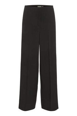 Soaked in Luxury CORINNE WIDE LONG - Auduma bikses - black