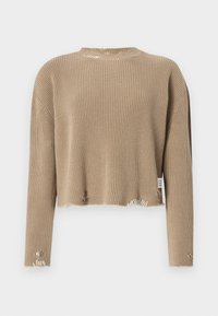 CREW NECK - Strickpullover - beige