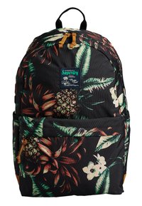 Superdry & Co PRINTED MONTANA - Mochila - black pineapple aop