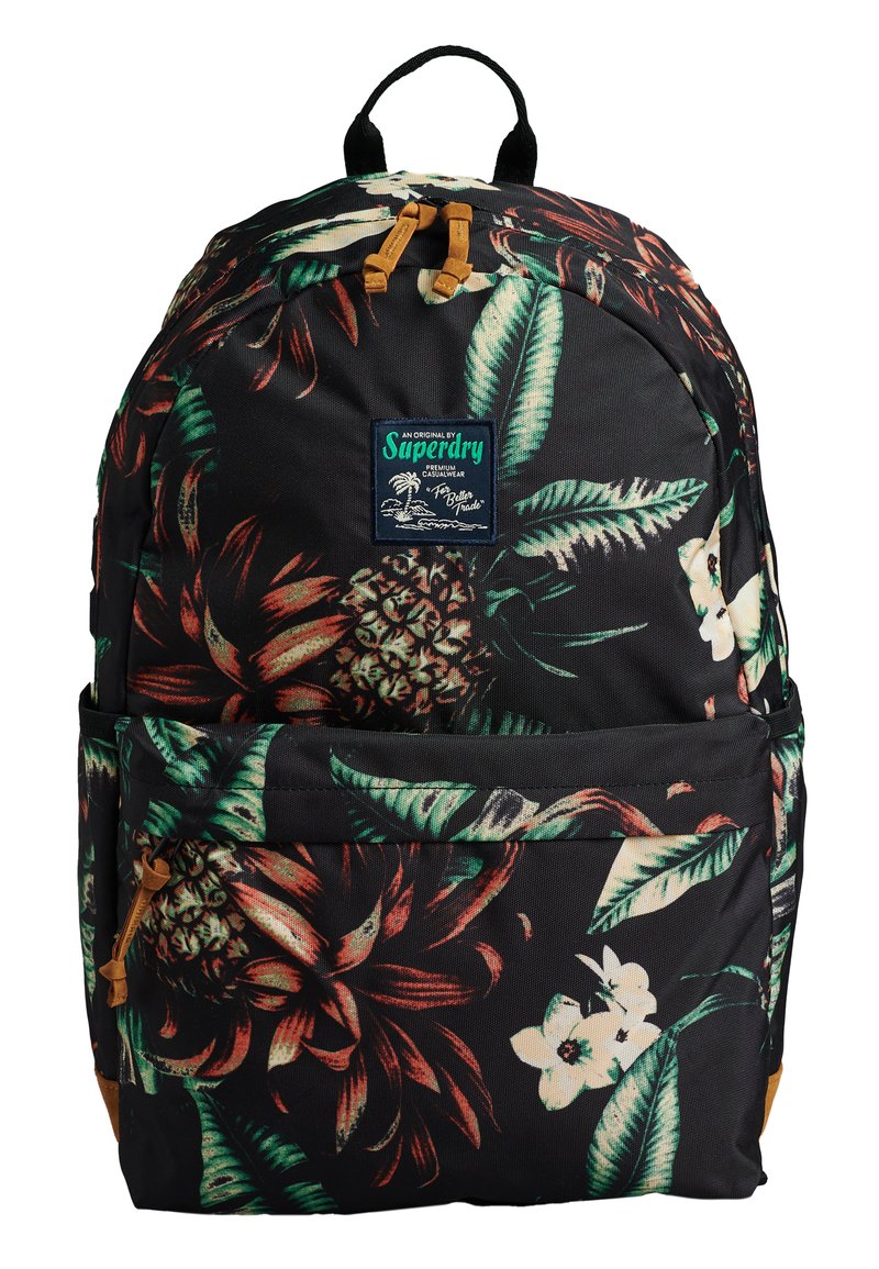 Superdry & Co PRINTED MONTANA - Mochila - black pineapple aop