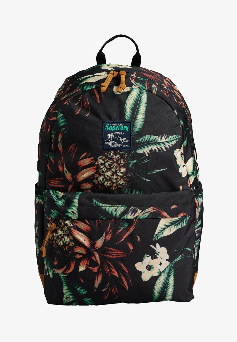 Superdry & Co PRINTED MONTANA - Mochila - black pineapple aop