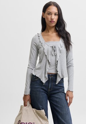 JJXX, JXUMA BOW - Langærmet T-shirt - light grey melange