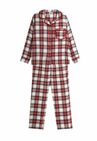 JoJo Maman Bébé CHECK  SET REGULAR FIT - Pyžamová súprava - cream