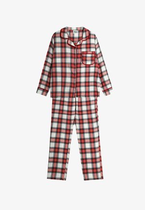 JoJo Maman Bébé CHECK SET REGULAR FIT - Set lenjerie de noapte - cream