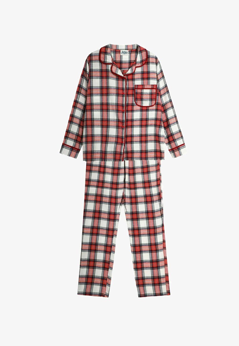 JoJo Maman Bébé CHECK  SET REGULAR FIT - Pyjama - cream