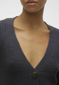 Vero Moda VMLEA V NECK CUFF - Gilet - ombre blue