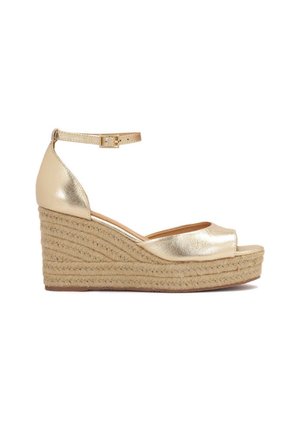 MACADAMIA - Sandalen met plateauzool - gold