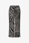7/8 WIDE-LEG PANTS IN A LOOSE FIT - Pantalon classique - black