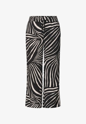Street One, 7/8 WIDE LEG HOSE IM LOOSE FIT - Pantalon classique - black