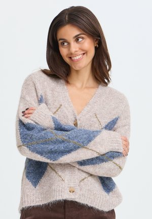 Fransa, FRCHARLEEN CAR - Gilet - driftwood check