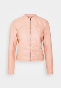 Vero Moda Bunda z umělé kůže - light pink