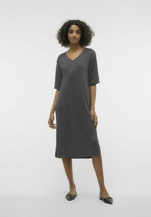 VMEDDIE - Vestido de punto - grey pinstripe