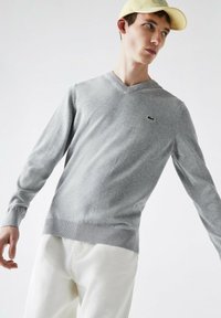 Lacoste Stickad tröja - gris chine