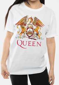 Paradiso Clothing QUEEN CLASSIC CREST - Print T-shirt - white