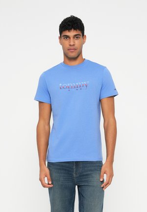 SLIM ENTRY DNA - Potiskana majica - light horizon blue