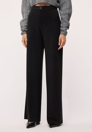 Terranova, PANTALONI WIDE LEG TINTA UNITA - Pantaloni - nero