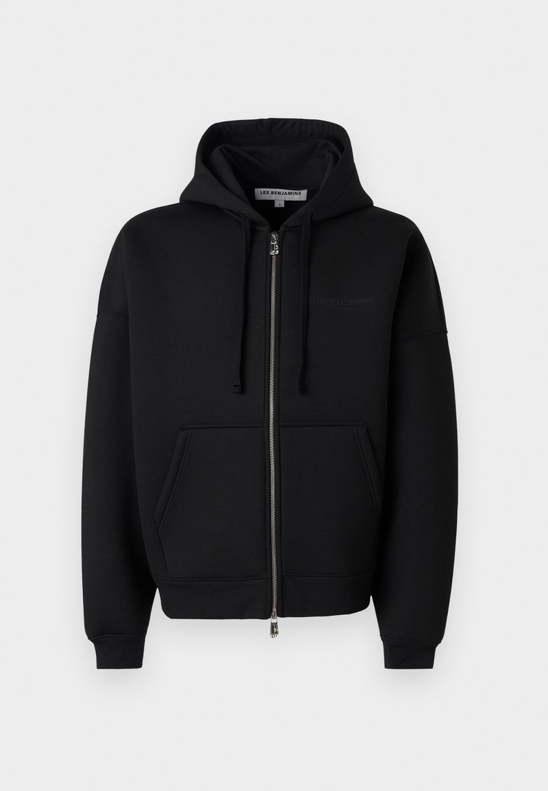Les Benjamins Sweater met rits zwart Les Benjamins Sweater met rits zwart