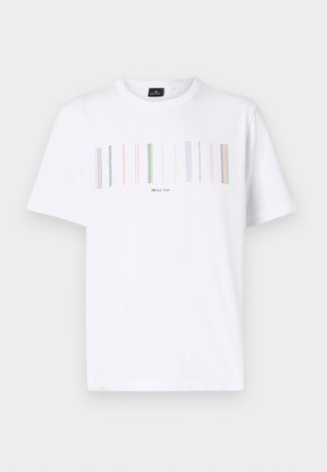 PS Paul Smith CASUAL FIT STRIPE - T-shirts med print - white