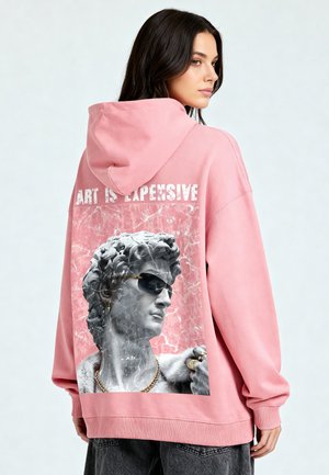 ART IS EXPENSIVE DAVID UNISEX - Hoodie - pink