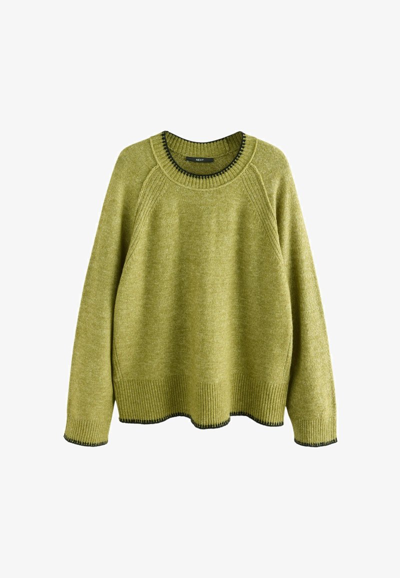 Next CREW NECK - Pulover - green olive